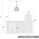 Florence 1 Light 14 inch Brushed Champagne Bronze Pendant Ceiling Light